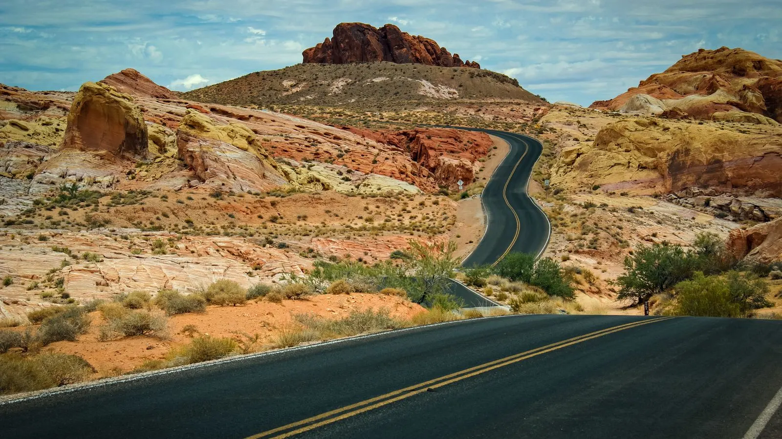 Desert countryside road in New Mexico Permian Basin region