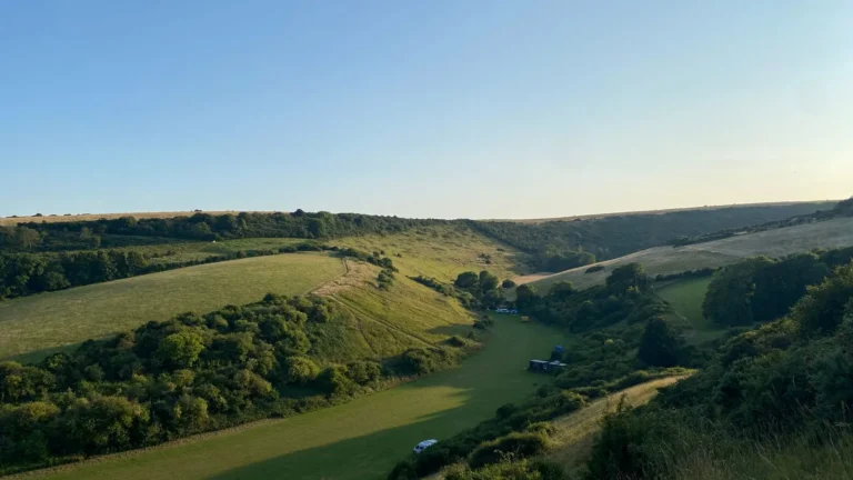 Rolling hills countryside in Ohio Utica Shale country
