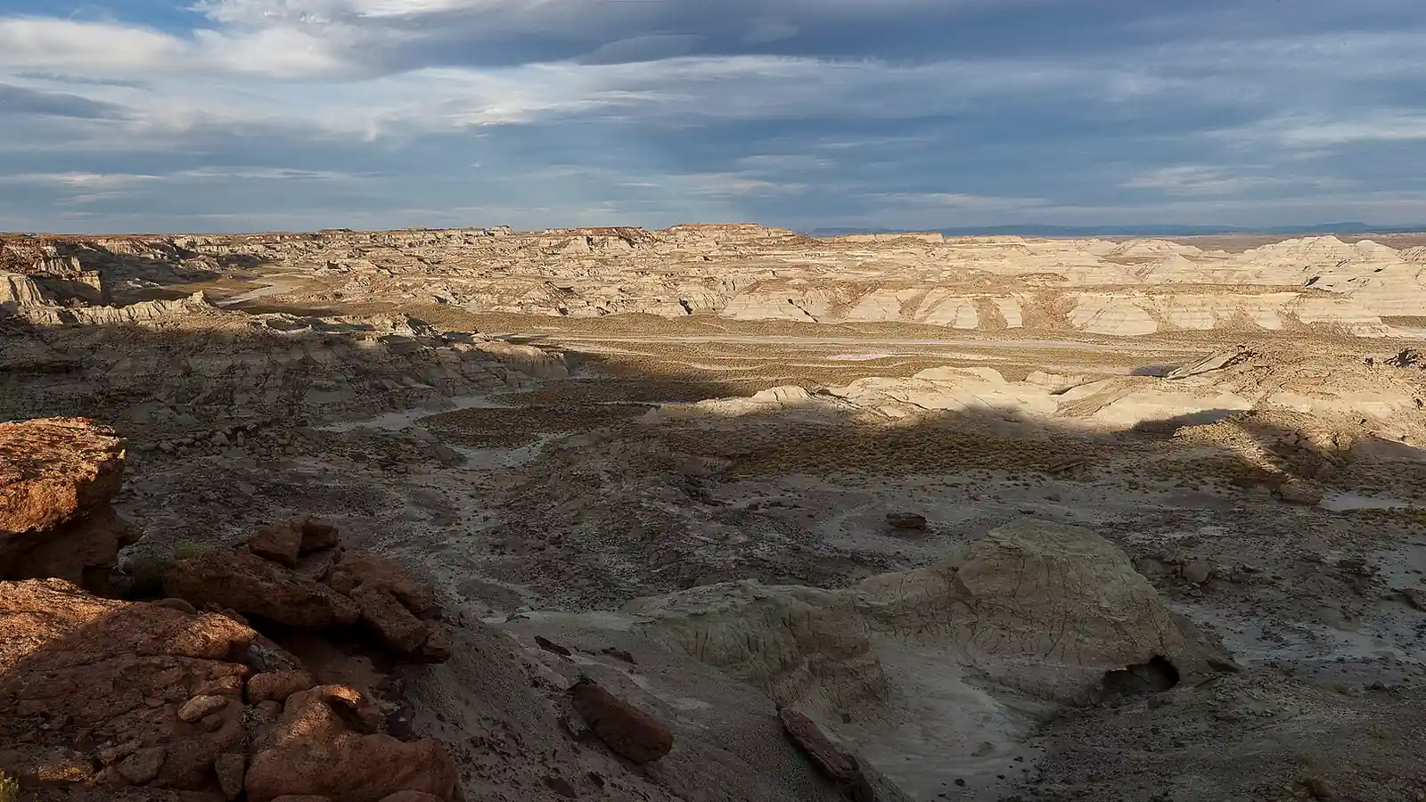 Adobe Town badlands in the Red Desert of Sweetwater County, Wyoming, the second-largest gas-producing county in the state
